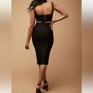 NWT HERVE LEGER x Forever 21 BANDAGE SKIRT XL